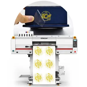Máquina impresora de etiquetas adhesivas transparentes LETOP I3200, plotter de logotipo Digital para imprimir botellas, película AB, impresora UV DTF UV