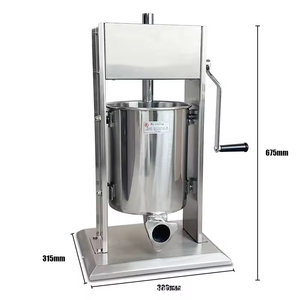 Remplisseur de saucisses électrique automatique <span class=keywords><strong>Chorizo</strong></span> Hot Dog faisant la machine 10L 15L 30L Machine de remplissage de saucisses - Product Image 1