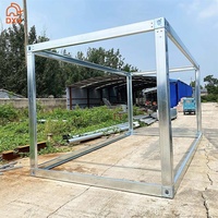 Structure de maison conteneur en acier intégrée, durable, pliable, empilable, taille flexible, prix d'usine