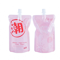 Pochettes Doypack personnalisées imprimées pour vodka, champagne, gelée, jus, liqueur, eau, boissons, avec découpe sur mesure, en matériaux recyclés
