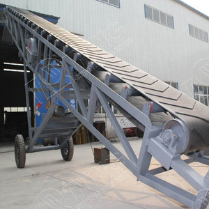 Industrieller Geneigter Mobiler Gummibandförderer für Schüttgut-Transport - Product Image 4