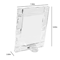 Cadre photo moderne en cristal K9 fait main, design diamant transparent, décoration de table pour la maison et les mariages, forme personnalisée XINYAN