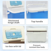 Glacière portable isotherme étanche de 6 L de qualité alimentaire pour la randonnée, les pique-niques et la plage