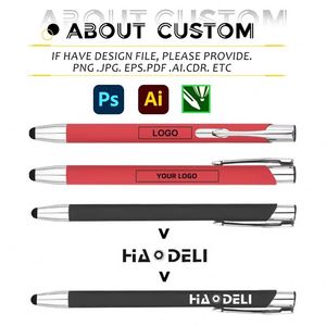 Promotional Ballpoint <b>Pen</b> with Stylus Universal Advertising <b>Gift</b> Aluminum Custom Logo - Product Image 2