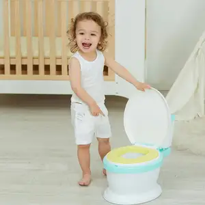 Pp + Pvc Oem Orinal para bebés Asiento de inodoro con cubierta Asiento de inodoro para niños Orinal para niños pequeños