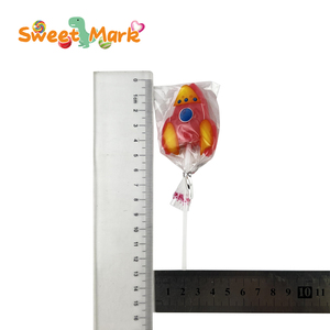 Dibujos animados cohete astronauta y forma de monstruo piruletas textura dura con sabor a fruta envuelto en una bolsa - Product Image 6