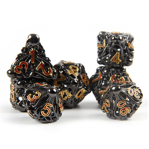 Fabricant de dés dragon creux <span class=keywords><strong>en</strong></span> métal cuivre antique personnalisés, dés carrés polyédriques <span class=keywords><strong>RPG</strong></span> <span class=keywords><strong>en</strong></span> vrac - Product Image 1