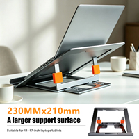 Support de tablette portable en aluminium avec logo personnalisé pour iPad, 6 vitesses, hauteur et angle réglables, pliable, pour bureau, maison, bureau
