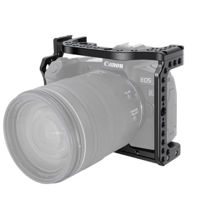 KAMPHO EOS R Mirrorless Camera Frame Cage for Canon EOS-R EOSR With Cold Shoe, 1/4" Mounting and 3/8" Arri Locating
