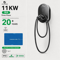 Pengisi Daya EV AC 22kW Baru Tipe 2 3 Fasa 32A Stasiun Pengisian Cepat dengan Kabel 5M Bersertifikasi CE Garansi 2 Tahun