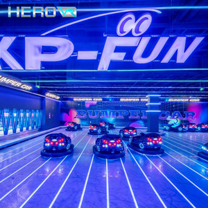 HEROVR รถแข่งแม่เหล็กสำหรับการแข่งขันระหว่างผู้ปกครองและเด็ก โครงสร้างเสริมความแข็งแรง พร้อมระบบฉายภาพ สำหรับความบันเทิงในศูนย์รวมกิจกรรม - Product Image 2