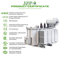 Transformateur variable 35KV 69KV Variac Alimentation électrique immergé l'huile 2500 Kva 5 Mva tension certifié UL Sous-station