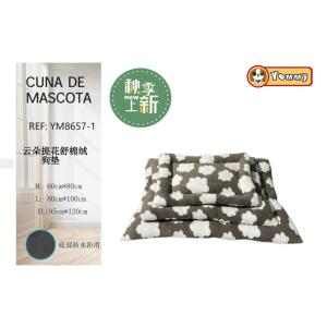 Cuccia per Animali Yommy con Motivo a Nuvole, Tappetino Morbido in Cotone M L XL, Impermeabile e Antiscivolo per Cani - Product Image 1