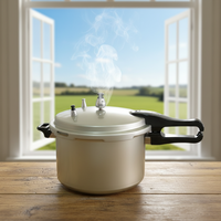 Ustensiles de cuisine Impex, autocuiseur en alliage d'aluminium compatible induction, avec design écologique résistant à la chaleur, pour soupière