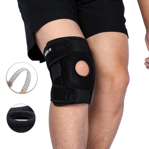 Sangle réglable, élastique, douce et épaisse, support sportif pour la rotule, protection du genou en néoprène noir - Product Image 1