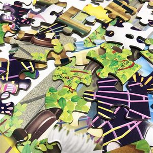 Imprimer jeu de cerveau personnalisé 500 et 1000 pièces puzzle adulte OEM 1000 pièces grands puzzles personnalisés - Product Image 4