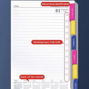 PU Leather Cover Spiral Binding Mini <b>A5</b> Legal Pad Notebook with Strap for Students Office 2025 Custom Journal Customizable Logo - Product Image 3