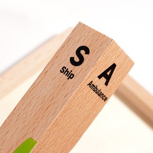 Trẻ Em Của Tự Làm Bằng Gỗ Bảng Chữ Cái Câu Đố Khối Mẫu Giáo Tiếng Anh Từ Trò Chơi Giáo Dục Sớm Đồ Chơi Đóng Hộp Dải Khối Cho Trẻ Em - Product Image 4