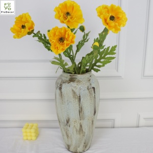 Bán Buôn Màu Sắc Sống Động Nhân Tạo 2 Đầu Bất Động Cảm Ứng PU Lớn <span class=keywords><strong>Poppy</strong></span> Hoa Cho Đám Cưới Trang Trí Nội Thất Bảng Trung Tâm Mảnh - Product Image 2