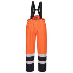 Portwest S782ONRXL bizflame Rain Hi-Vis กางเกงป้องกันหลายสีส้ม/น้ำเงินกรมท่ากางเกง5036108180578กันไฟ - Product Image 1