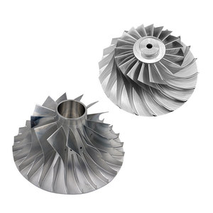 Lưỡi tuabin máy nén khí tăng áp bằng thép đúc K18 độ chính xác cao, ứng dụng động cơ phản lực RC, đúc nhôm - Product Image 1