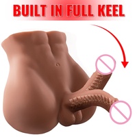 Jouet sexuel réaliste en forme de torse masculin pour femmes, pénis réaliste lesté de 11,4 lb avec rotation à 360° °   Quille pliable, expédition discrète