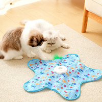 Jouet interactif pour chat en ABS, multi-scènes, anti-griffures, pour la chasse et le soulagement personnel, avec cache et bâton de jeu, pour le marché international