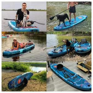 Planche de paddle gonflable 11'6"x34"x6'' avec siège, fabrication chinoise, technologie Drop Stitch - Product Image 2