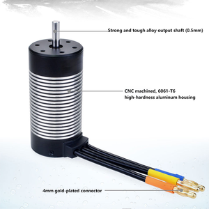 Moteur Brushless Étanche Sans Capteur 2838 6200KV en Alliage d'Aluminium CNC Haute Vitesse avec Connecteur Banane Doré pour Drone FPV et Bateau RC - Product Image 1