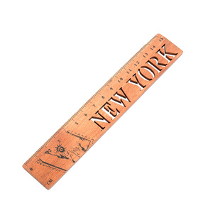 Diseño de alta calidad hecho de regla de madera duradera Diseño de impresión Reglas de estudiante de Niños de madera Suministros de oficina Escuela <span class=keywords><strong>primaria</strong></span> - Product Image 6