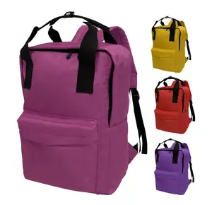 2023 새로운 디자인 최고 품질 무료 샘플 혼합 색상 폴리에스터 재활용 사용자 정의 로고 초등 어린이 배낭 가방