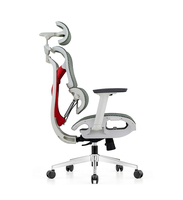 Fauteuil de bureau ergonomique de luxe contemporain en maille à dossier haut, avec accoudoirs 3D en PU, pivotant et réglable, pour ordinateur de direction - Vente en gros
