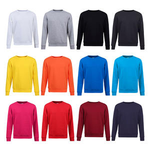 OEM Sweatshirts à capuche unisexes en coton anti-rétrécissement de haute qualité brodés personnalisés col rond manches longues imprimé uni printemps - Product Image 1
