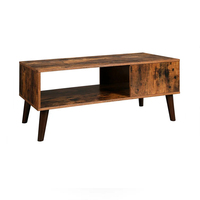 Table basse en verre noir, facile à assembler, vente en gros, Design personnalisé