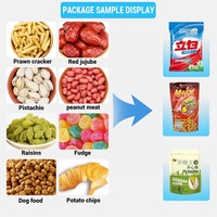 Machine d'emballage préfabriquée multifonctionnelle de bonbons mous avec emballage et remplissage verticaux de sachets de qualité alimentaire à fermeture éclair