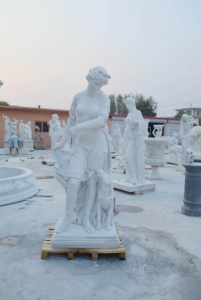 Scultura in Pietra di Dea Greca Antica a Grandezza Naturale Intagliata a Mano Statue in Marmo delle Quattro Stagioni per <span class=keywords><strong>Giardino</strong></span> - Product Image 6