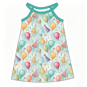 Custom Milk Silk <b>Girls</b> Halter Sleeveless <b>Dress</b> / Cartoon Print Kids A Line Summer <b>Dress</b> OEM ODM Children Clothing Factory - Product Image 4