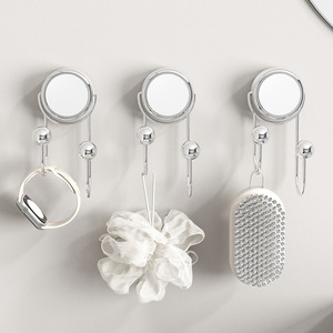Imega Suction Cup Hooks 3 Pack Strong No Drilling Bathroom Kitchen Shower Hook Modern Design Easy Installation - Product Image 2
