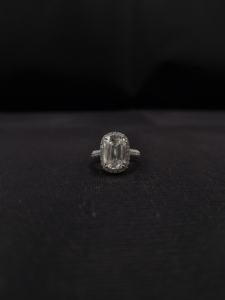 Anillo de Diamantes de Platino de Estilo Clásico con Artesanía Refinada y Brillo Duradero, Ideal para Novias, Joyería de Boda - Product Image 4