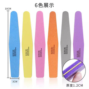 Tiras de esponja para limar uñas, grano 100/180, reutilizables para pulir manicuras - Product Image 5