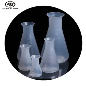 海聚实验室塑料PP材料在实验室使用的锥形瓶50 ~ 1000毫升