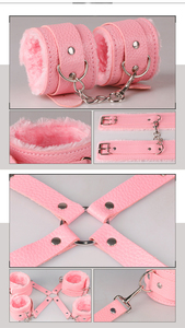 Conjunto de Bondage Erótico para Parejas Adultas, Juego de 10 Piezas <span class=keywords><strong>con</strong></span> Correas SM, 100% Impermeable, Rojo/Rosa/Negro - Product Image 2