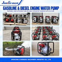 Pompe à eau à essence auto-amorçante portable avec cadre en acier pour l'irrigation agricole et le drainage des inondations, pompes à eau à essence de 2/3/4 pouces