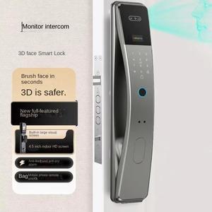 Tuya Wifi intercom thông minh vân tay khóa cửa với cerradura inteligente kỹ thuật số an toàn Key Home Hệ thống an ninh mặt cửa máy ảnh - Product Image 2