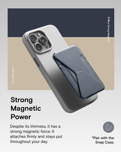 Cartera Magnética Resistente, Soporte Invisible para Teléfono, Ultrafino, Antigolpes, Portátil, Plegable, Soporte de Escritorio para Tarjetas de Identificación - Product Image 4