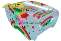 Machine de jeu d'arcade de hockey sur air à monnayeur ACS Factory, 2 joueurs, détection de mouvement, carte mère LED, métal, plastique, pour enfants, en anglais