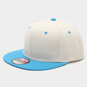 OEM ODM pur coton 6 panneau unisexe vierge personnalisable Snapback chapeau structuré réglable chapeaux Baseball chapeaux avec logo personnalisé - Product Image 1
