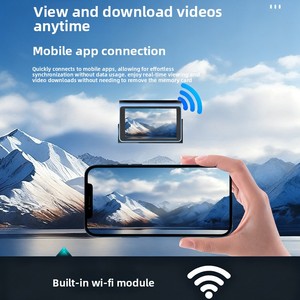 4k siêu HD IPS phía trước/phía sau ghi âm kép 24h đậu xe giám sát <span class=keywords><strong>video</strong></span> ghi ADAS ẩn xe máy ảnh 1 năm bảo hành - Product Image 4