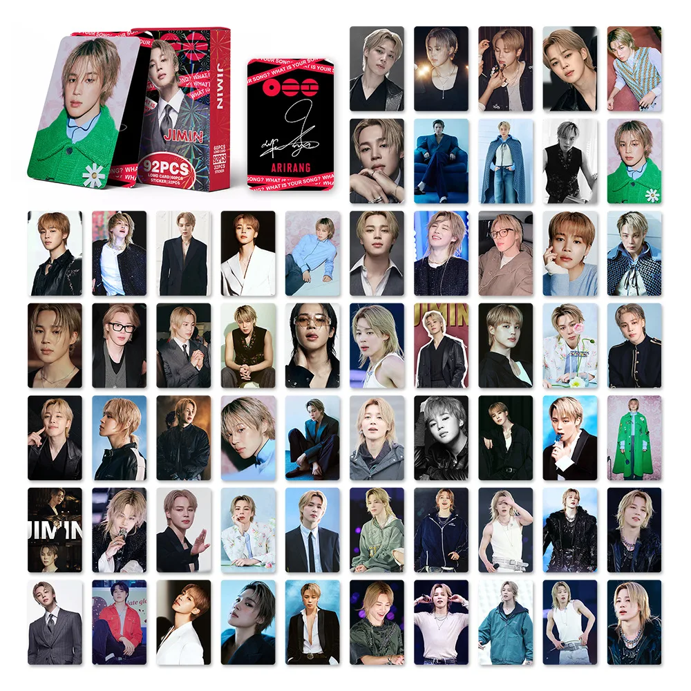 Kpop 92pc Star Lomo Cards JIMIN Arirang Album Dragon Color Printed