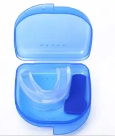Alat bantu tidur nyaman, pelindung mulut silikon plastik Anti mendengkur